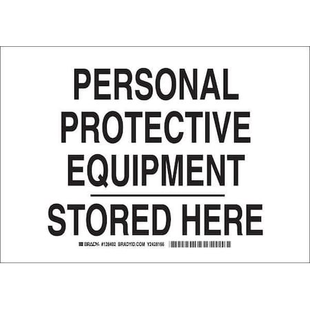 Brady Personal Protection Sign, 10"x14", 128495 128495