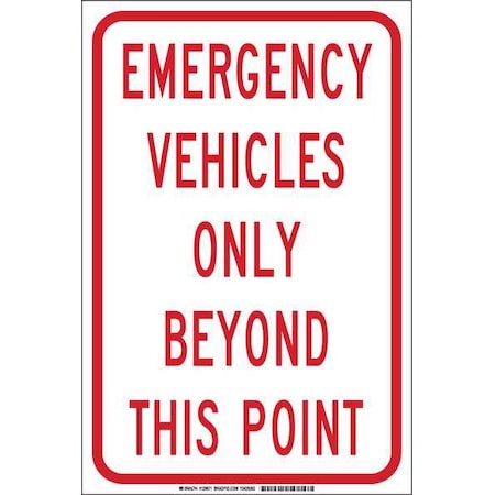 Brady Traffic Sign, 18 in H, 12 in W, Polyester, Rectangle, English, 129671 129671