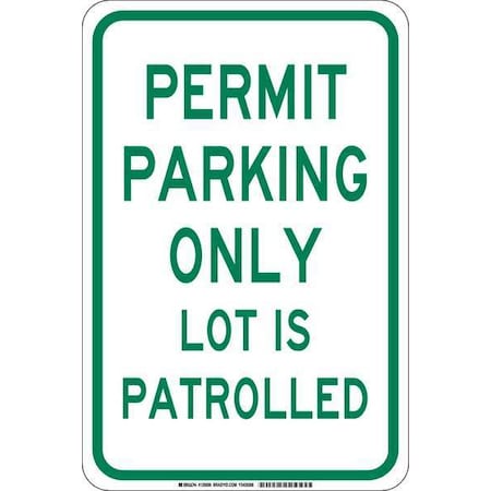Brady Traffic Sign, 18"H, 12"W, Plastic, 129595 129595