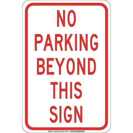 Brady Traffic Sign, 18"H, 12"W, Plastic, 129625 129625