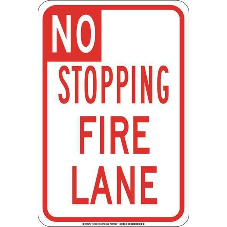 Brady Traffic Sign, 18" Height, 12 in Width, Polyester, Rectangle, English 129635