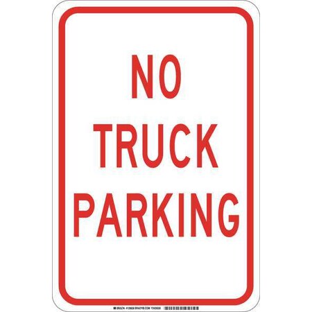 Brady Traffic Sign, 18" Height, 12" Width, Aluminum, Rectangle, English 129636