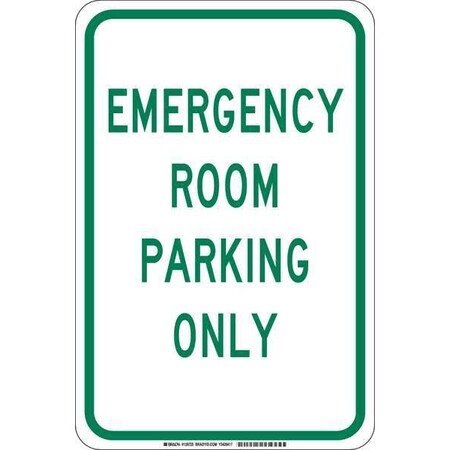 Brady Traffic Sign, 18"H, 12"W, Plastic, 129724 129724