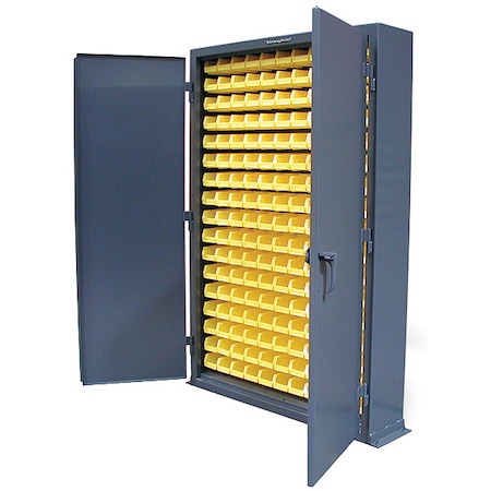 Strong Hold Super Duty Bin Cabinet, 48 in W, 72 in H, 10" D, 187 Bins 46-BSC-100