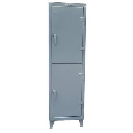 Strong Hold Wardrobe Locker, 26 in W, 24 in D, 72 in H, (1) Wide, (2 ...