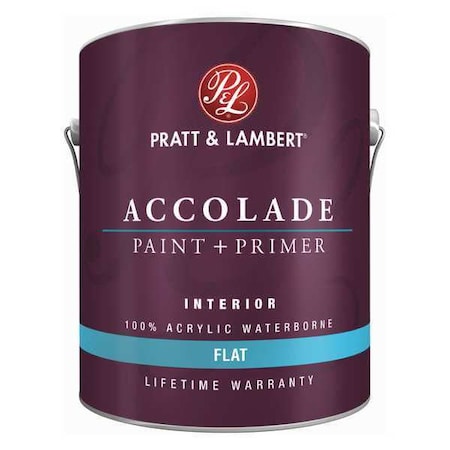 Pratt & Lambert Interior Paint, Flat, Latex Base, Greenella, 1 gal 0000Z4683-16
