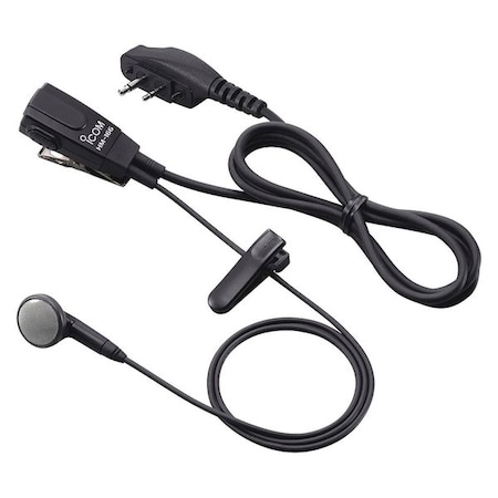 Icom Earphone Microphone, Revolving Clip, 3 ft. HM166LA