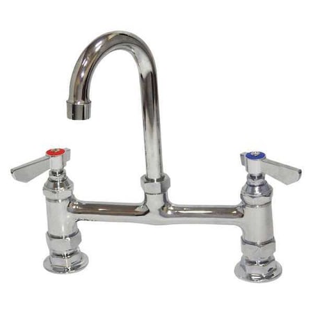 Dominion Faucets 8" Mount, Commercial Gooseneck Kitchen Faucet 77-9209