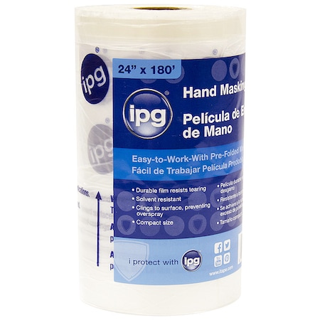 Zoro Select Hand Masking Film 48" x 180" Plan, Pk12 40X005