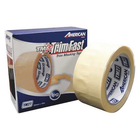 Intertape Tm27 Nat 50Mmx10M Trim Mask, Pk24, 1.97" W x 10" L, Natural, Rubber/Resin Adhesive, 24 PK TM27..1