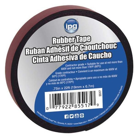 Intertape Electrical Black .75X22 Plan, Pk100 5517