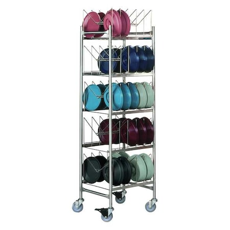 Dinex Drying and Storage Cart, 40 lb. 5 Shelves DX1173X50