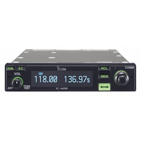 Icom Air Band Mobl Radio, Intercom/Bright LED A210 25