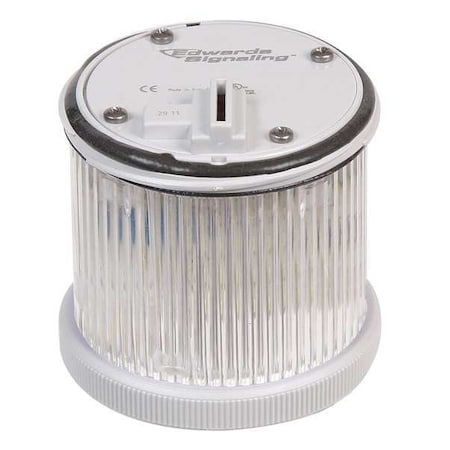 Edwards Signaling Stacklight Warning Light, 120V AC, 75, 85 FPM, 70 mm Dia., Surface 270CLEDMW120A