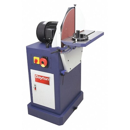 Dayton Disc Sander, 2 hp, 20 in Disc Dia, 1750 RPM Disc Speed, Corded, 230 V 400H39