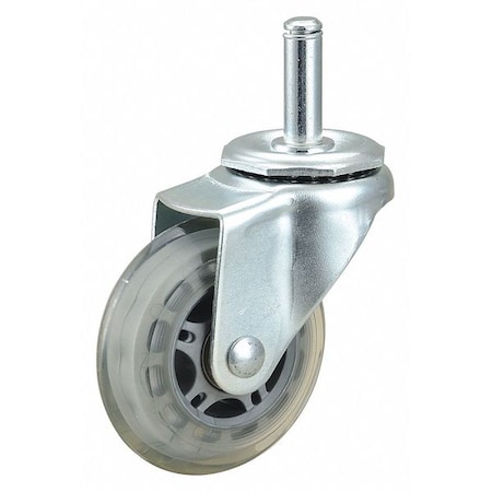 Zoro Select Stem Caster, 135 lb Load Rating, Zn Plated 400K82