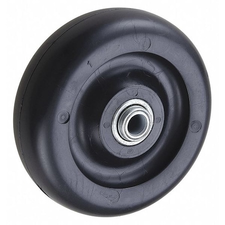 Zoro Select Caster Wheel, 300 lb. Load Rating, Black 400K86