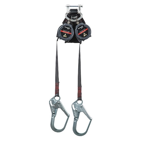 Miller Self Retracting Lifeline, 9 ft., Gray MFLEW2-4/9FT