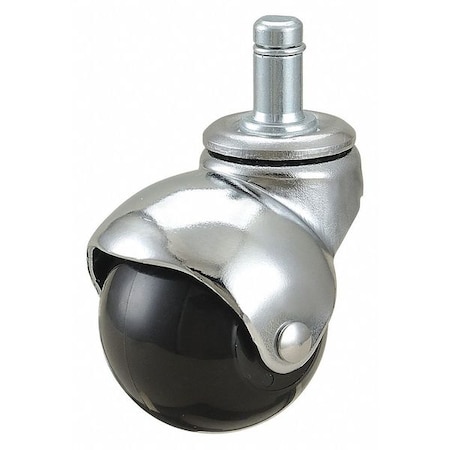 Zoro Select Stem Caster, 2"dia, Polyolefin, 70lb 400K79