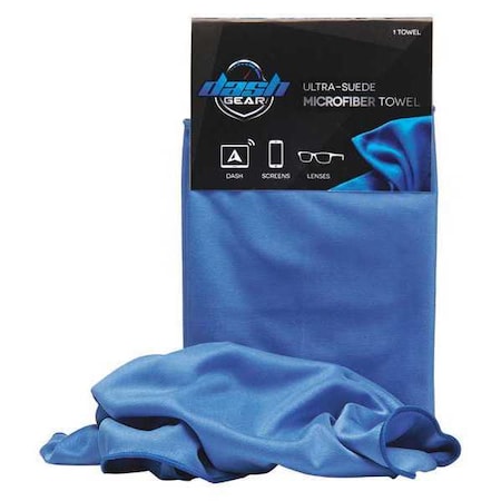 Dash Gear Cloth Wipe High Quality Microfiber 12" x 12", Blue, Sheets/PK 87001