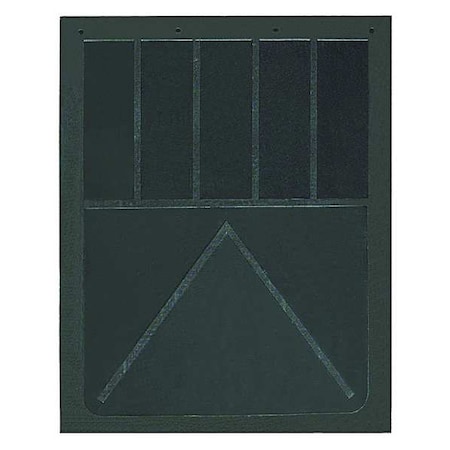 Buyers Products Mud Flaps, 30 in X 24 in, Rubber, Black, 1 PR B30SPP