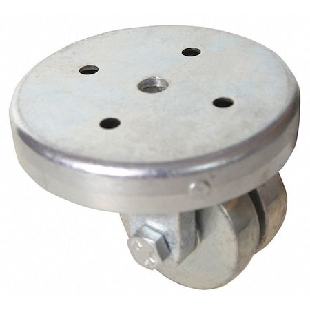 Zoro Select Plate Caster, 590 lb., Light-Medium Duty 400K26