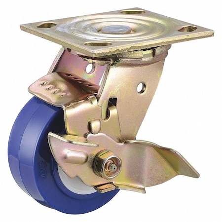 Zoro Select Plate Caster, 600 lb. Load Rating, Swivel 400K42