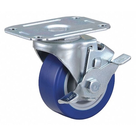 Zoro Select Plate Caster, 176 lb. Load Rating, Swivel 400K66