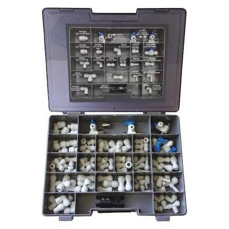 John Guest Service Repair Kit, 1/4 in, 3/8 in Tube Size, White KIT-ISRK