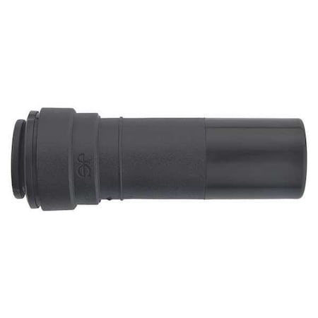 John Guest Push-Fit Adapter Fitting, 5/8 in Tube Size, Polypropylene, Black, 10 PK PP062012E