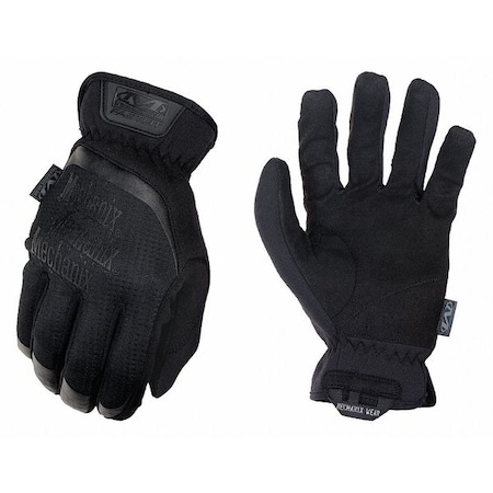 Mechanix Wear Tactical Glove, Synthetic Leather Palm, 8" Length, Safety Cuff, Full Finger, Tricot Lining, Black FFTAB-55-009