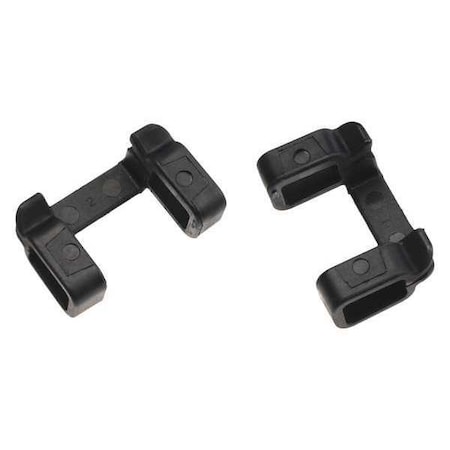 Paulson Helmet Clips, Black, Plastic, PR A-GC