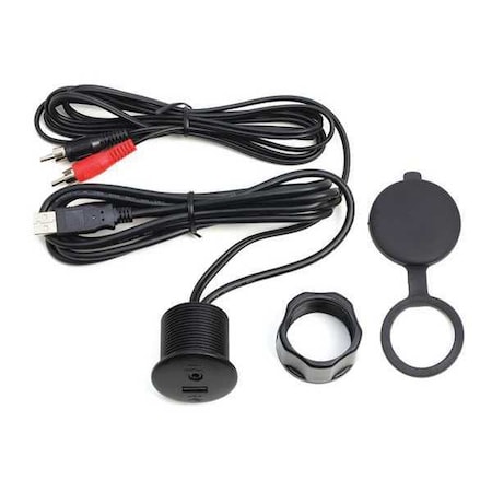 Poly-Planar Panel Mount Adapter, 6.5 ft. Size, Black ACX11