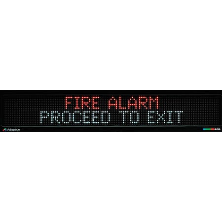 Alpha LED Message Sign, 7 2/5" H, 25 1/5" W 1776851024B