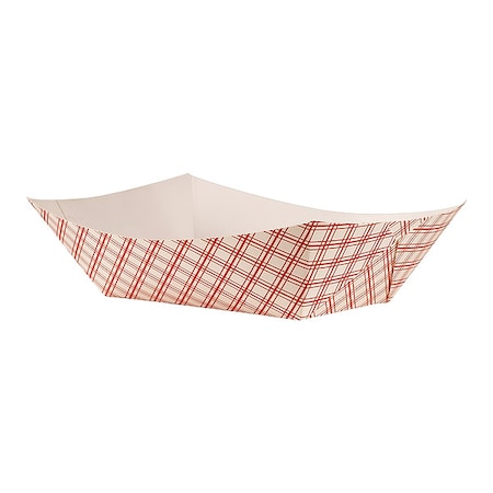 Zoro Select Paper Disposable Food Tray 10 lb., Red, Pk250 EFT1000
