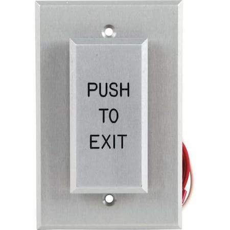 Dortronics Push to Exit Button, 24VDC, 3" W W5286-P23DAxE1R