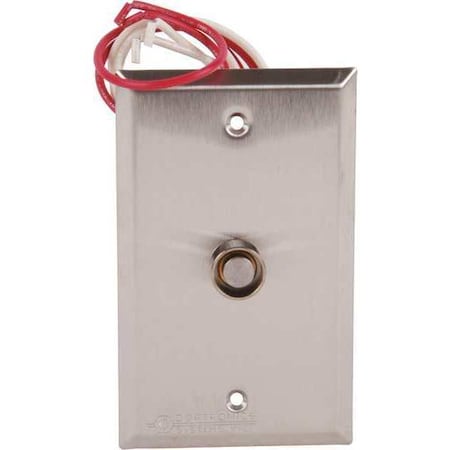 Dortronics Push Button, 24VDC, 3-3/4" W, Black Button 5221-P23DA