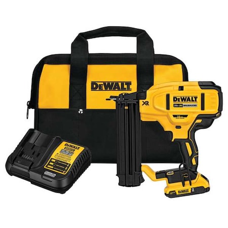 Dewalt 20V MAX* XR(R) 18 GA Cordless Brad Nailer Kit DCN680D1