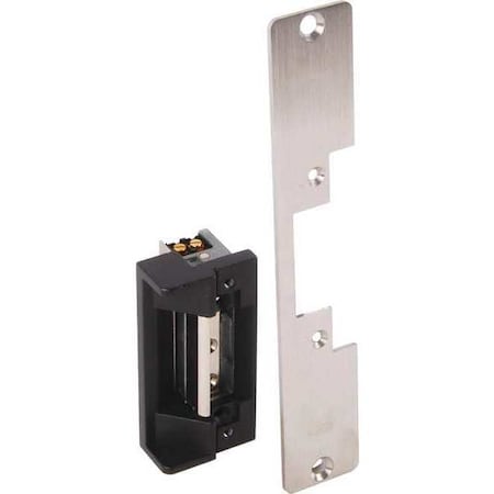 Rutherford Electric Door Strike, Stainless Steel, Brushed, For Use With: Mortise/Cylindrical Locksets 7108-08D 32D
