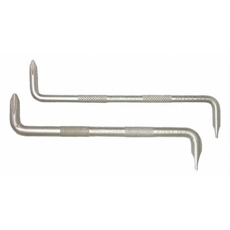 Westward Offset Screwdriver Set, 2 pcs, Metal 401L07