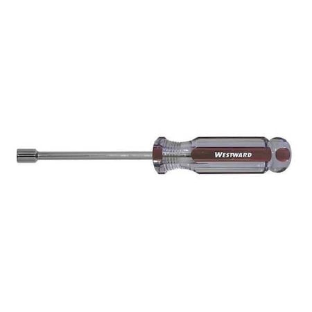 Westward Nut Driver, Metric, Solid Round, 5.5mm 401L27