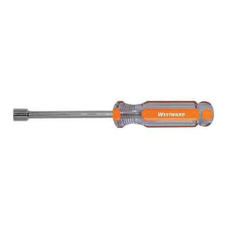 Westward Nut Driver, Metric, Solid Round, 7.0mm 401L29
