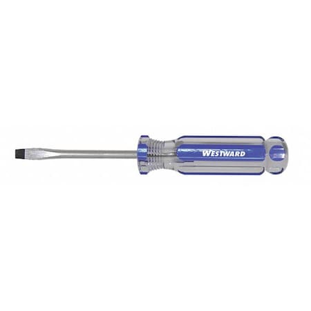 Westward General Purpose Slotted Screwdriver 1/8 in Round 401M02