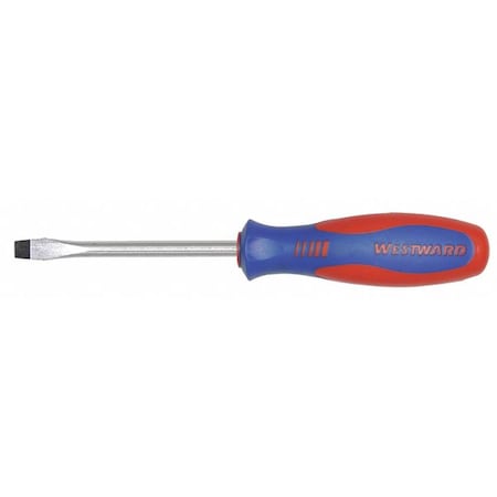 Westward General Purpose Slotted Screwdriver 1/4 in Round 401M30