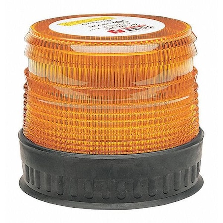 Federal Signal Beacon Light, Amber, 5" H, 5-45/64" dia. 220301-02