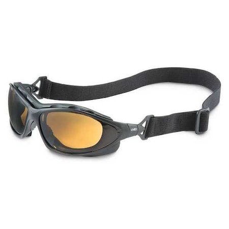 Uvex Safety Goggles, Espresso Lens, Anti-Fog & Anti-Scratch, Non-Vented, Dielectric, Seismic Series S0601HS