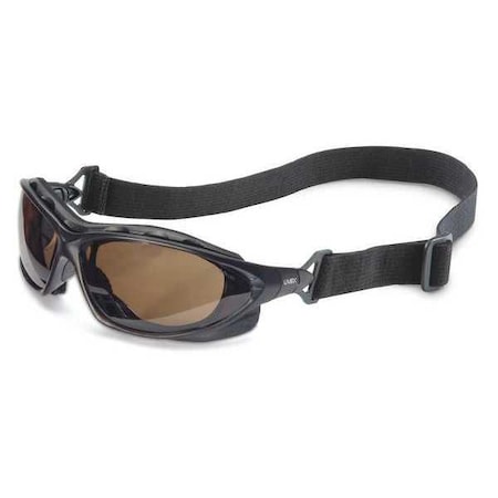 Uvex Safety Goggles, SCT-Gray Lens, Anti-Fog & Anti-Scratch, Non-Vented, Dielectric, Seismic Series S0605HS