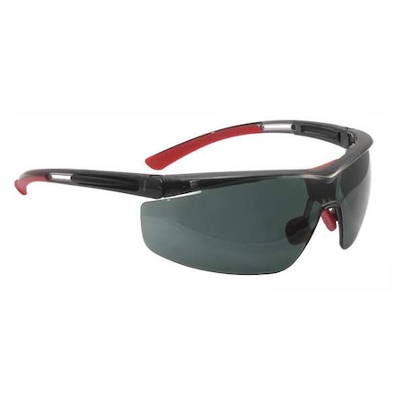 HONEYWELL NORTH Safety Glasses, Wraparound Smoke Polycarbonate Lens T5900WTKSHS