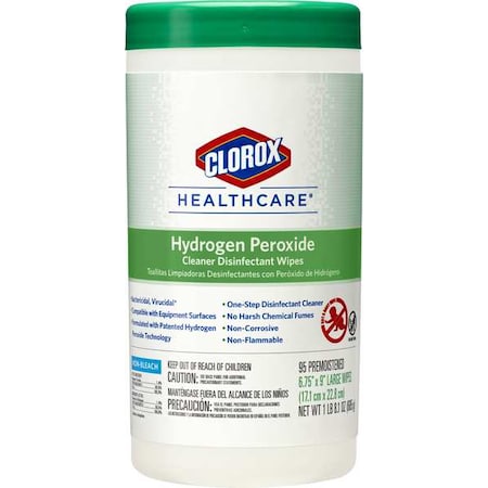 Clorox Disinfecting Wipes, Canister, White, PK6 30824