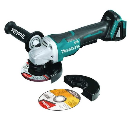 Makita 18V LXT Brushless 4-1/2" / 5" Cut-Off/Angle Grinder, Paddle, Brake XAG11Z